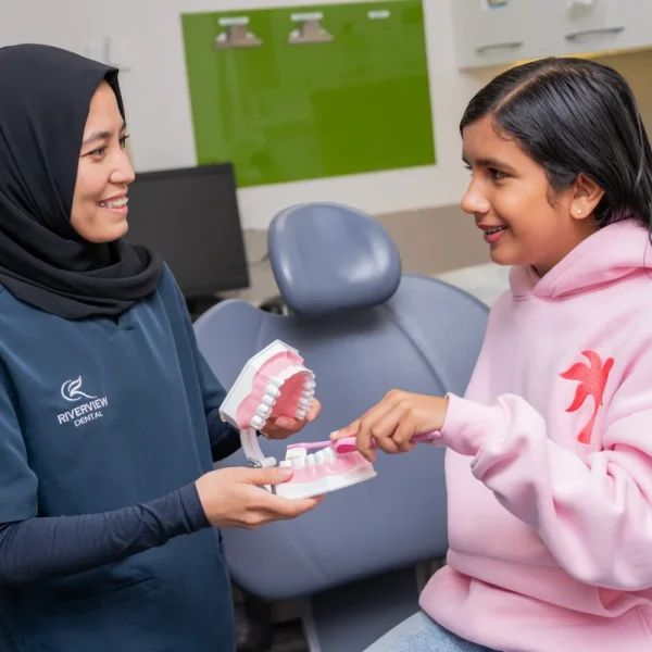 dr basirah ali teaching child to brush teeth riverview dental shepparton vic 107