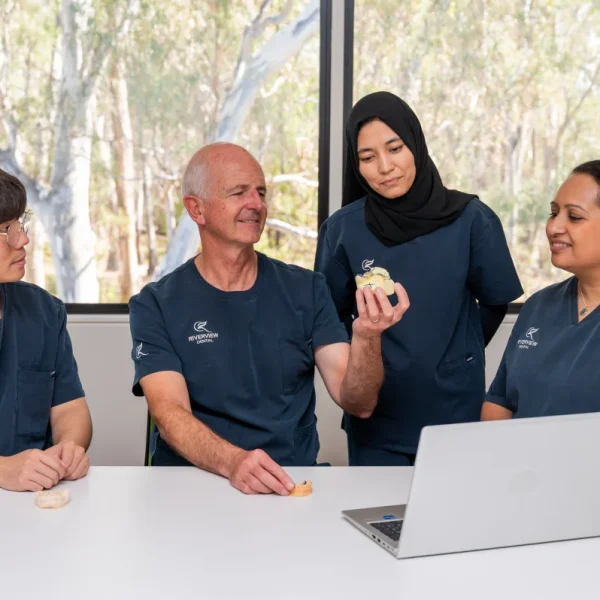 dental team in team meeeting riverview dental shepparton vic 137