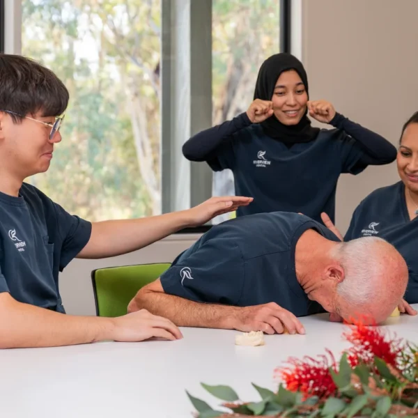 dental team in team meeeting riverview dental shepparton vic 139