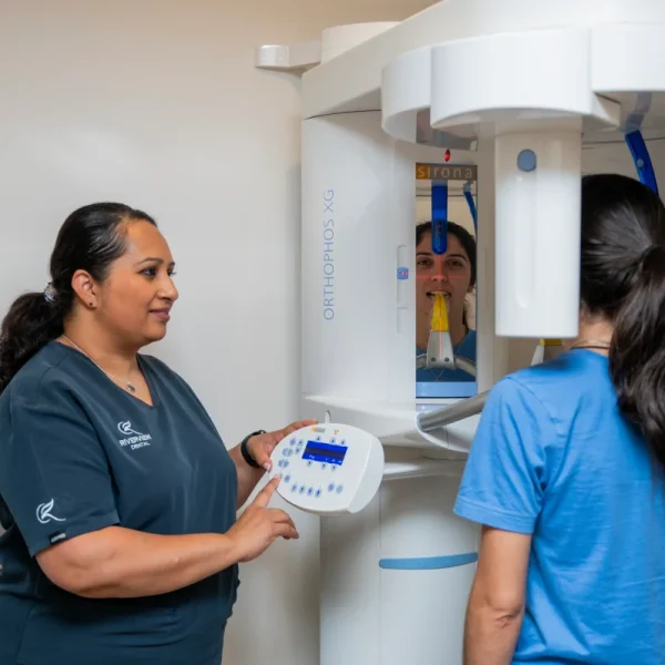 dr anupriya raykar giving patient an xray riverview dental shepparton vic 149