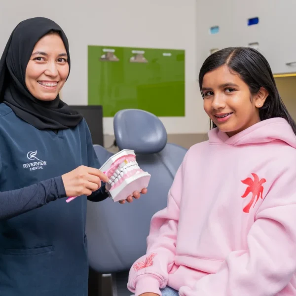 dr basirah ali teaching child to brush teeth riverview dental shepparton vic 103