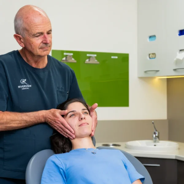 dr stuart malone examining patient riverview dental shepparton vic 169
